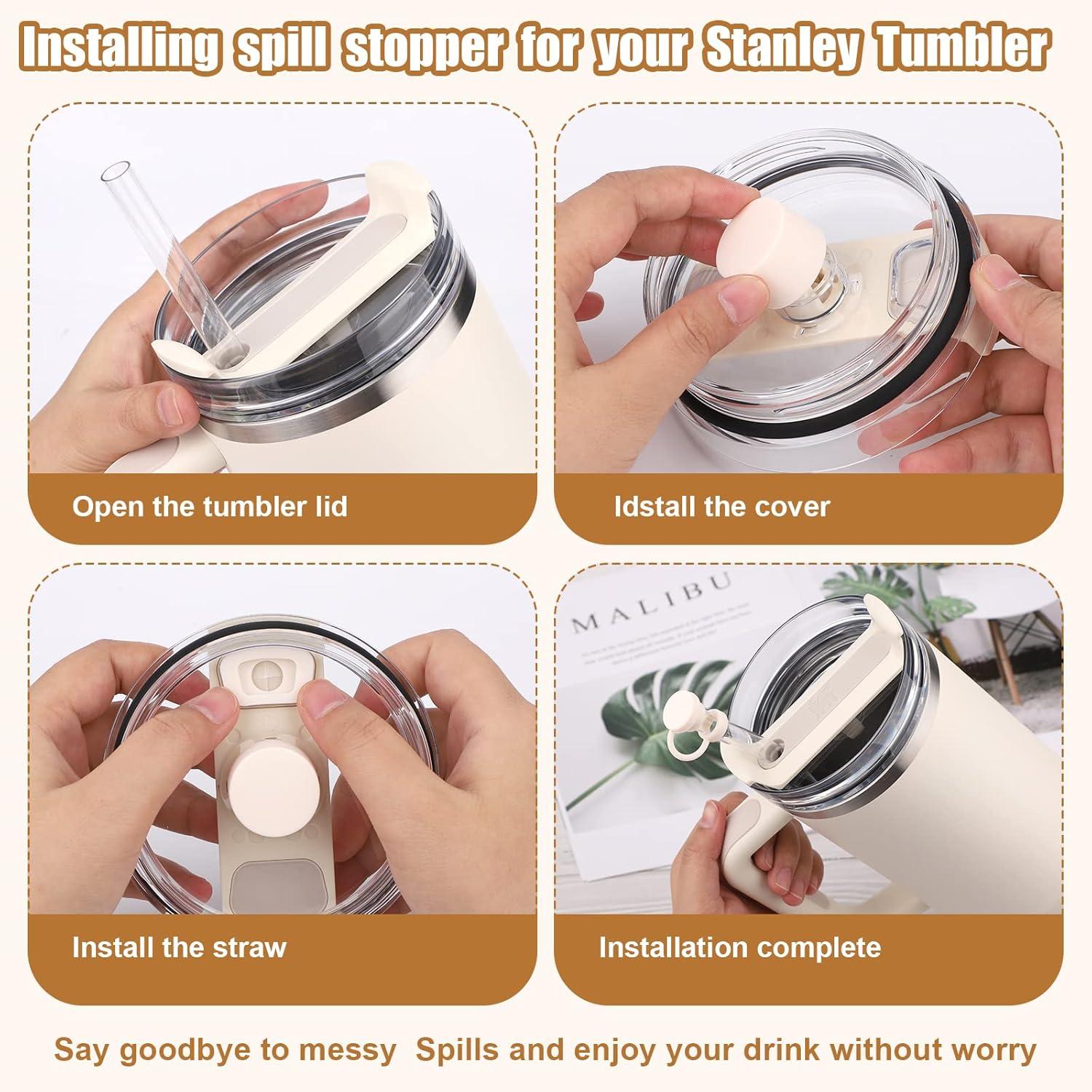 6er Set Silikon Auslaufsichere Stopfen für Stanley Cup 2,0 40/30oz