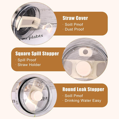 6er Set Silikon Auslaufsichere Stopfen für Stanley Cup 2,0 40/30oz
