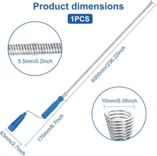 Abflussreiniger Spirale 6m x 5mm - Rohrreiniger Küche Bad WC