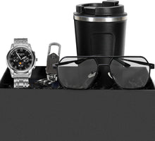 Geschenkset Herren Armbanduhr Schlüsselanhänger Sonnenbrille Blau