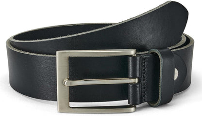 Herren Gürtel 100% Echtleder 3.8cm Schwarz mit Geschenkbox