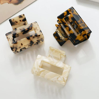 Bunte Muster Haarklammern Set 3 Stück Acryl Metall