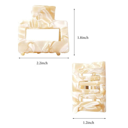 Haarklammern Acetat Schmetterling Leopardenmuster Damen Mädchen 3er Set