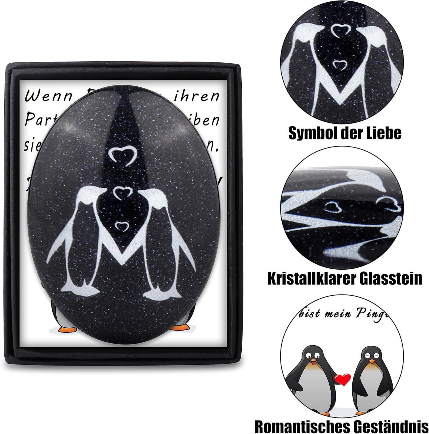 Pinguin Paar Geschenk Hochzeitsgeschenk Partner Stein Ornament