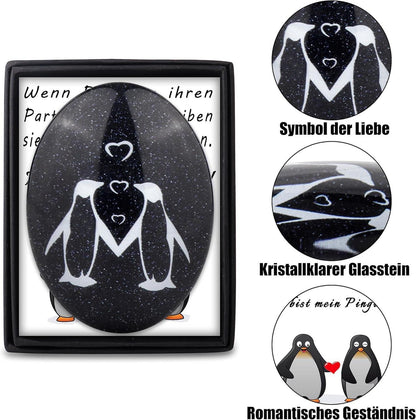 Pinguin Paar Geschenk Hochzeitsgeschenk Partner Stein Ornament