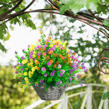 Künstliche Blumen Balkon - 12 Bündel Kunstblumen UV