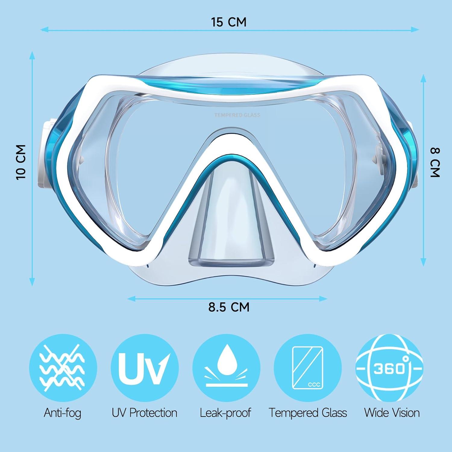 Findway Taucherbrille Kinder, Schwimmbrille Jugendliche