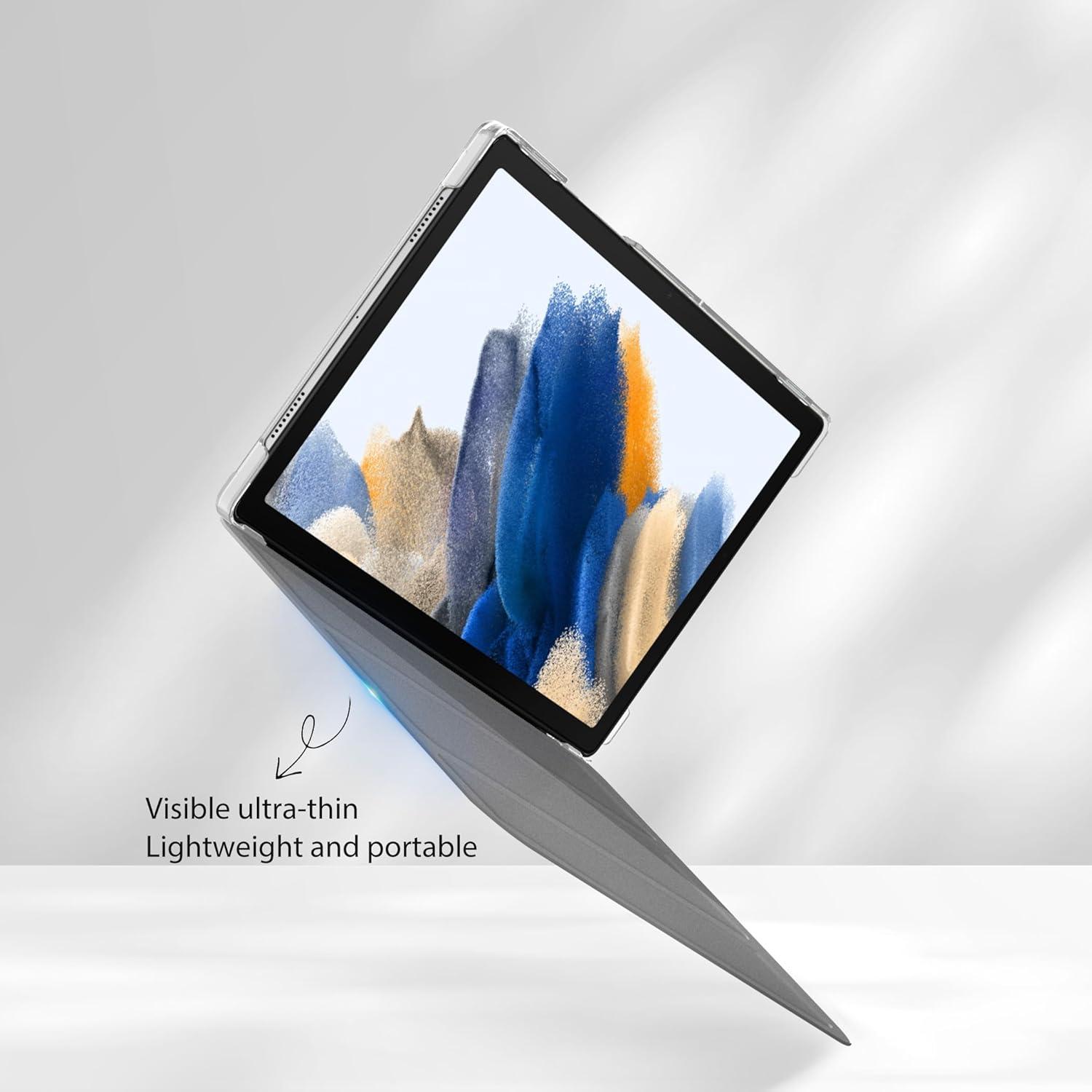 Samsung Galaxy Tab A8 Hülle 2022/2021 Ultra Dünn Transluzent Matt Silber