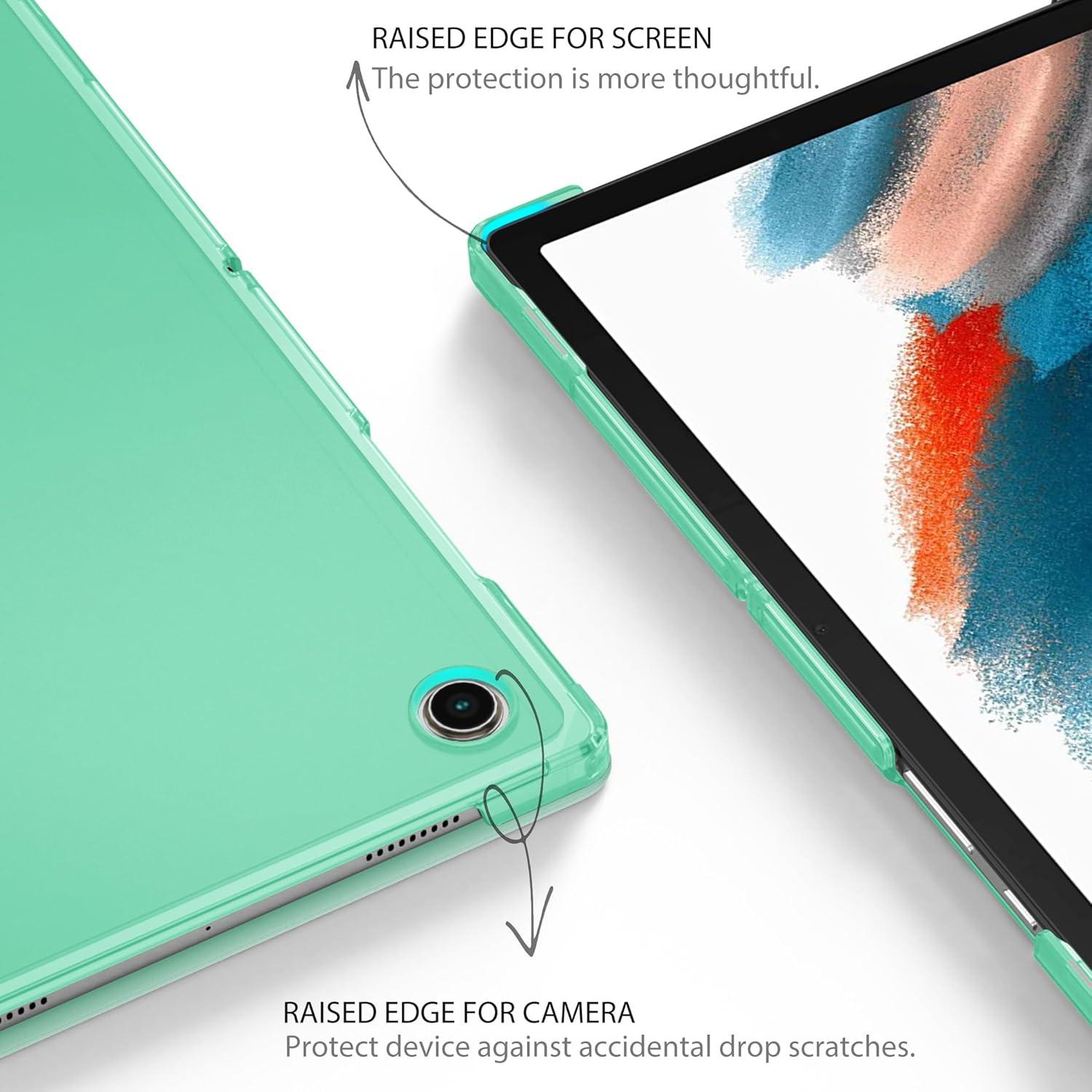 EasyAcc Samsung Galaxy Tab A8 Hülle 2022/2021 Matt Minzgrün Standfunktion