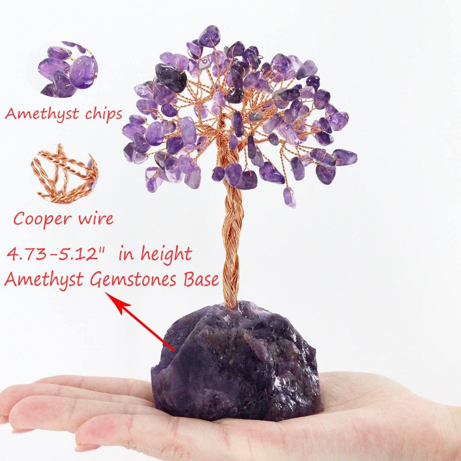 Amethyst Kristallbaum Feng Shui Deko Natürlicher Edelstein