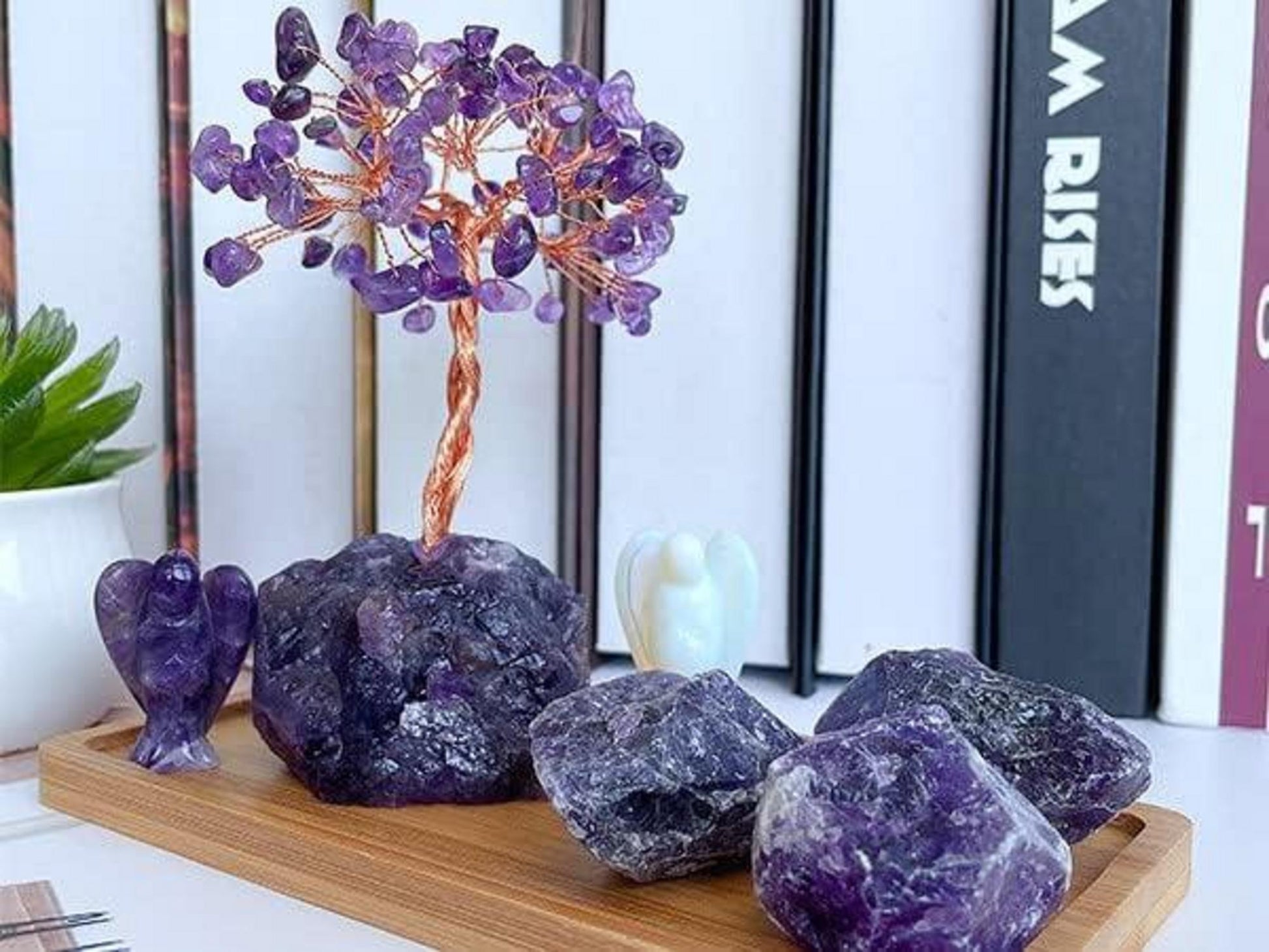 Amethyst Kristallbaum Feng Shui Natürlicher Edelsteine Deko Tree of