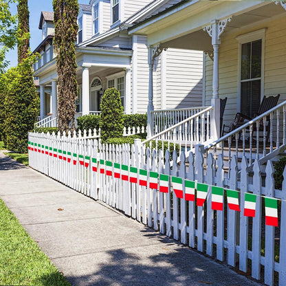 Italienische Wimpelkette 30 Flaggen – Party, WM, EM Deko