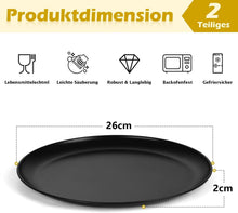 Onader Pizzablech 2er Set Edelstahl Rund 26cm
