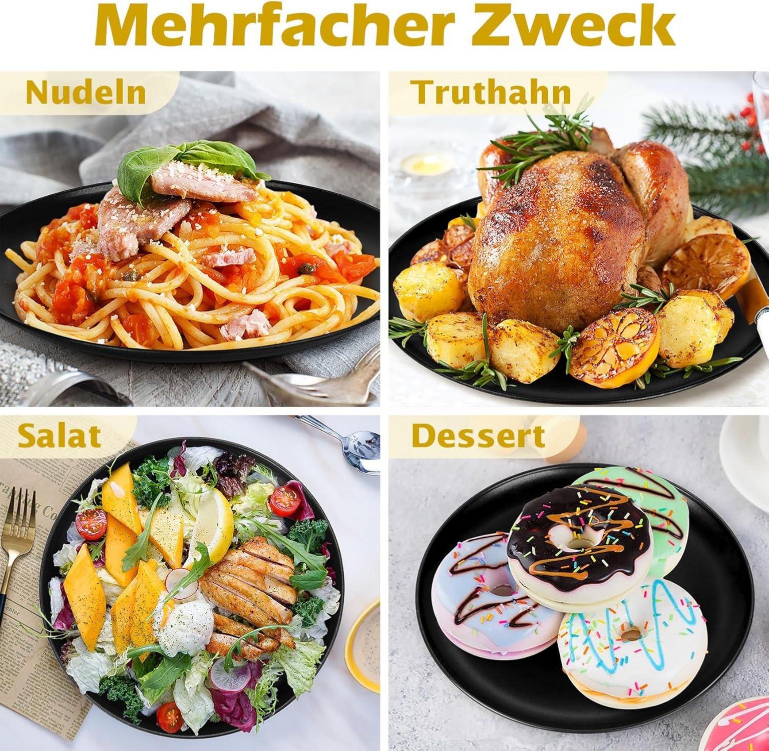 Pizzablech 2er Set Edelstahl Rund Antihaft 26cm Backform