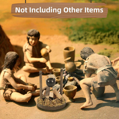 Stadtflamme Mini Lagerfeuer Miniatur Holz Weihnachten Krippe Zubehör