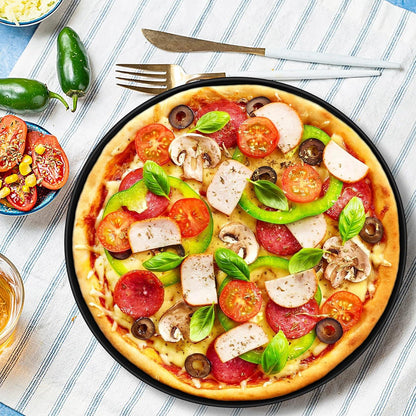 Pizzablech Edelstahl Antihaftbeschichtung Rund 30cm 2er Set