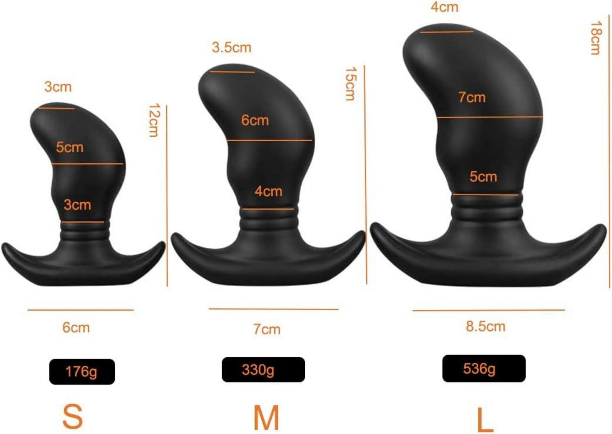 Superweicher Silikon Analplug Prostata G-Punkt Massagegerät 6cm