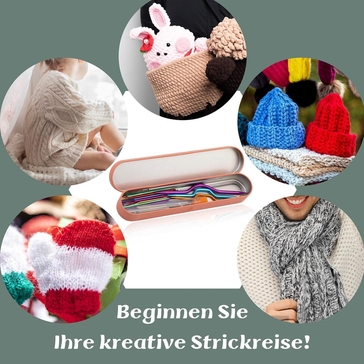24er Nähnadel Set: Stopfnadeln, Gobelinnadeln & Stricknadeln