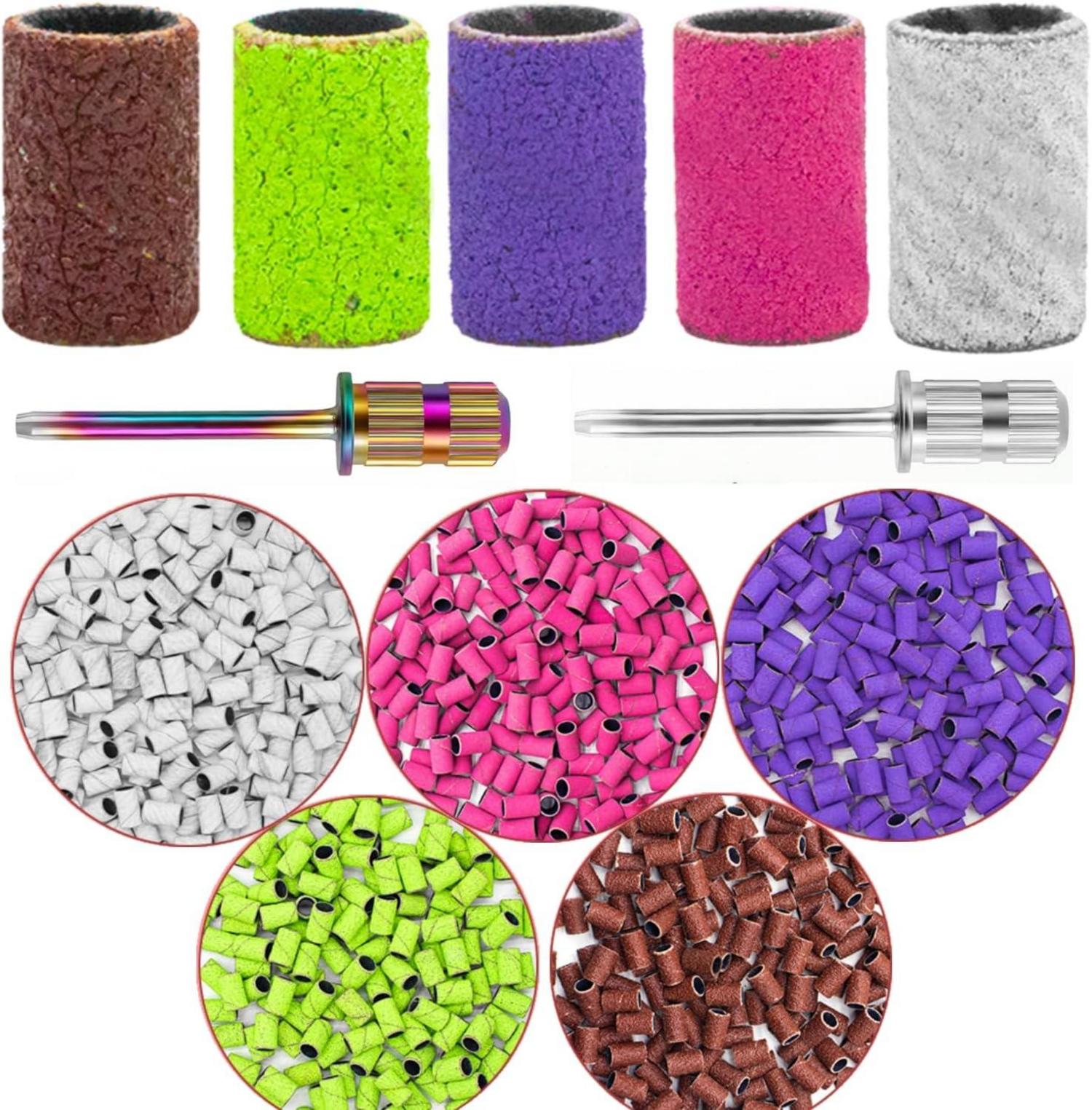 300 Stück Nagelfräser Schleifhülsen Schleifkappen 80/120/150/180/240