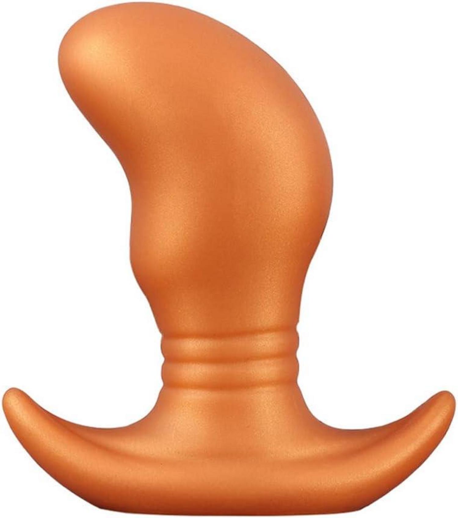 Analplug Prostata G-Punkt Massagegerät silikon golden 6cm