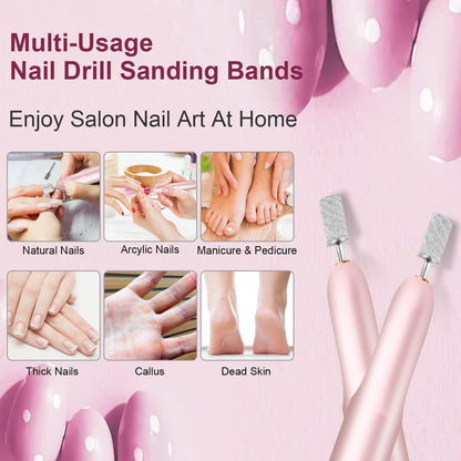 100 Stück Nagelschleifbänder 240 Grit Feinkorn Naturnagel Maniküre Pediküre