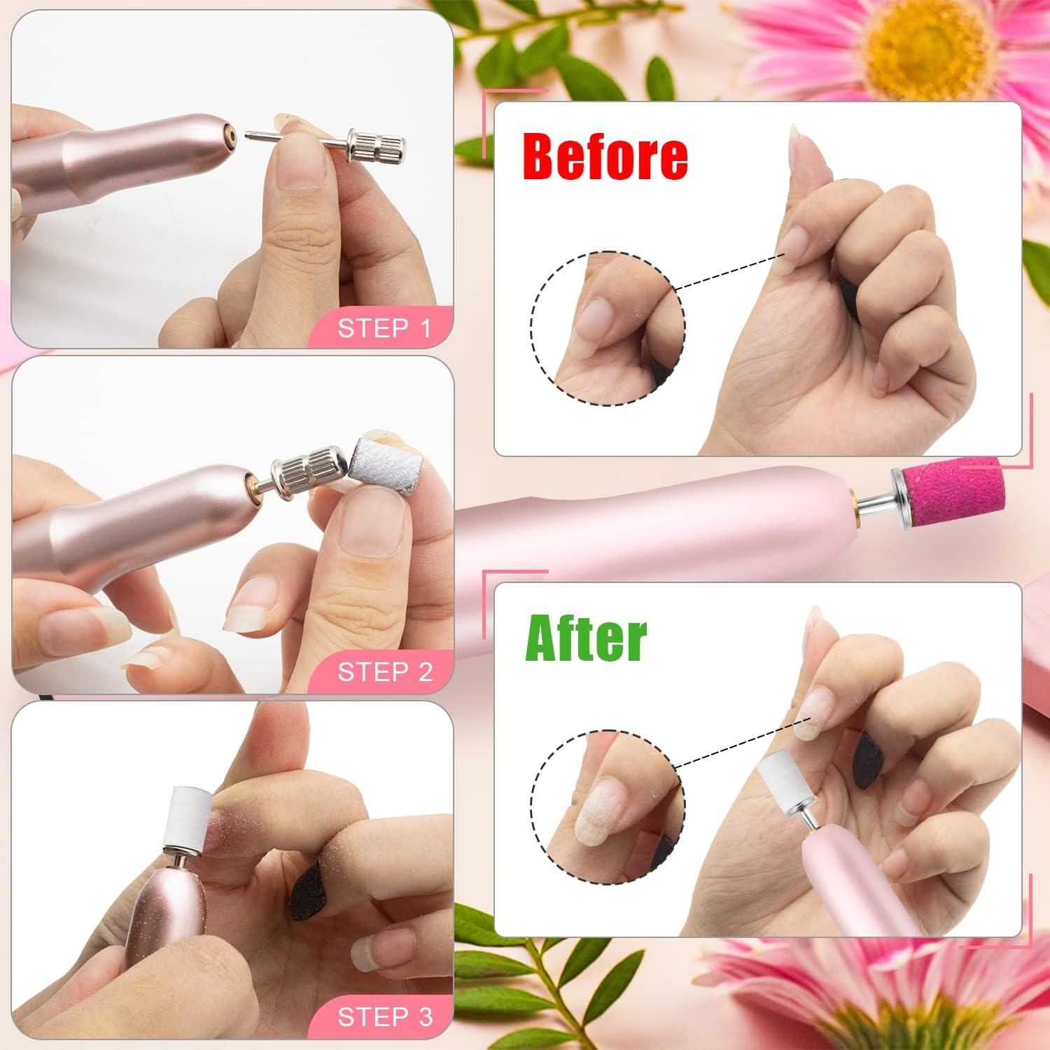 100 Stück Nagelschleifbänder 240 Grit für Nagelbohrer Naturnagel