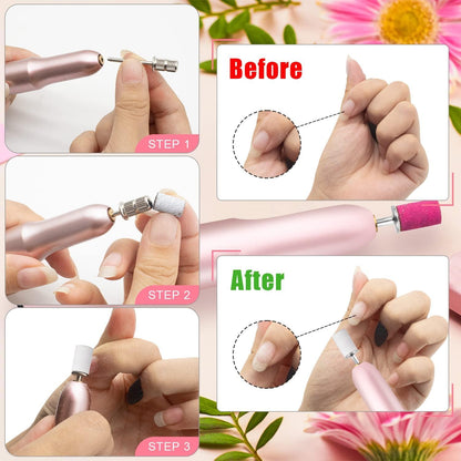 100 Stück Nagelschleifbänder 240 Grit für Nagelbohrer Naturnagel