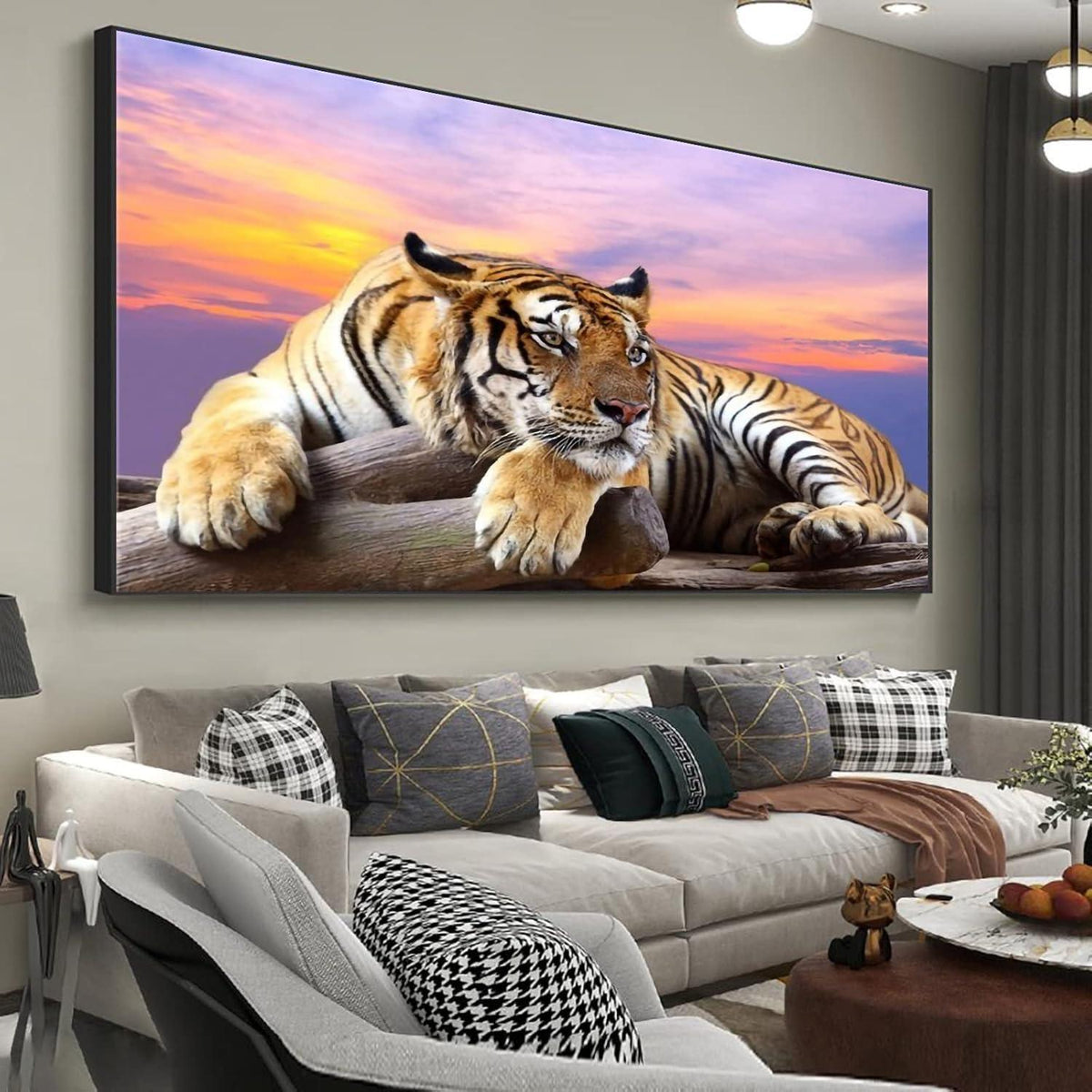 5D Diamant Painting Tiger – Großes Bild für Erwachsene