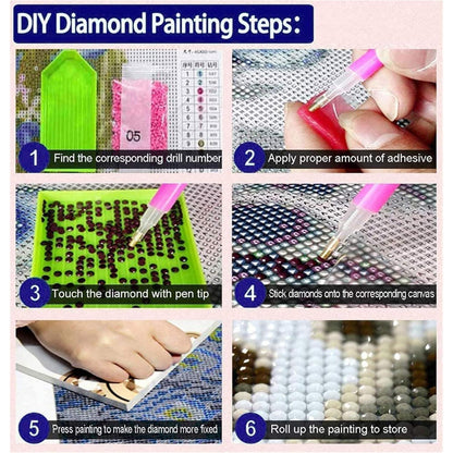 5D Diamant Painting Tiger – Großes Bild für Erwachsene