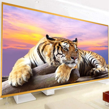 Trayosin Diamond Painting 5D Diamant Tiere Groß xxl Malerei Tiger Kit Hause 120x50cm