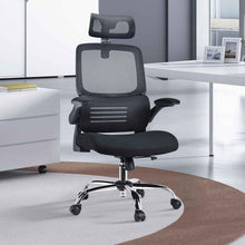 Ergonomischer Bürostuhl hohe Rückenlehne Lendenstütze 10cm