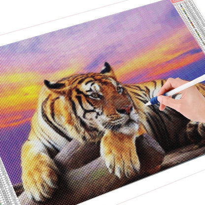5D Diamant Painting Tiger – Großes Bild für Erwachsene