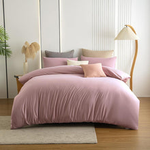 Bettwäsche 220x240 Mikrofaser Rosa Set 80x80cm 2er Bettbezug