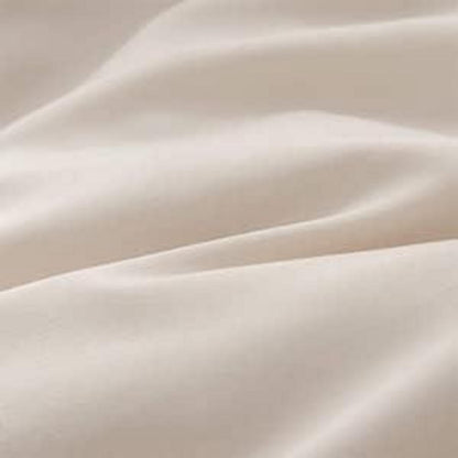 Bettwäsche Set 140x200 Beige Mikrofaser bügelfrei knitterfrei Kissenbezug
