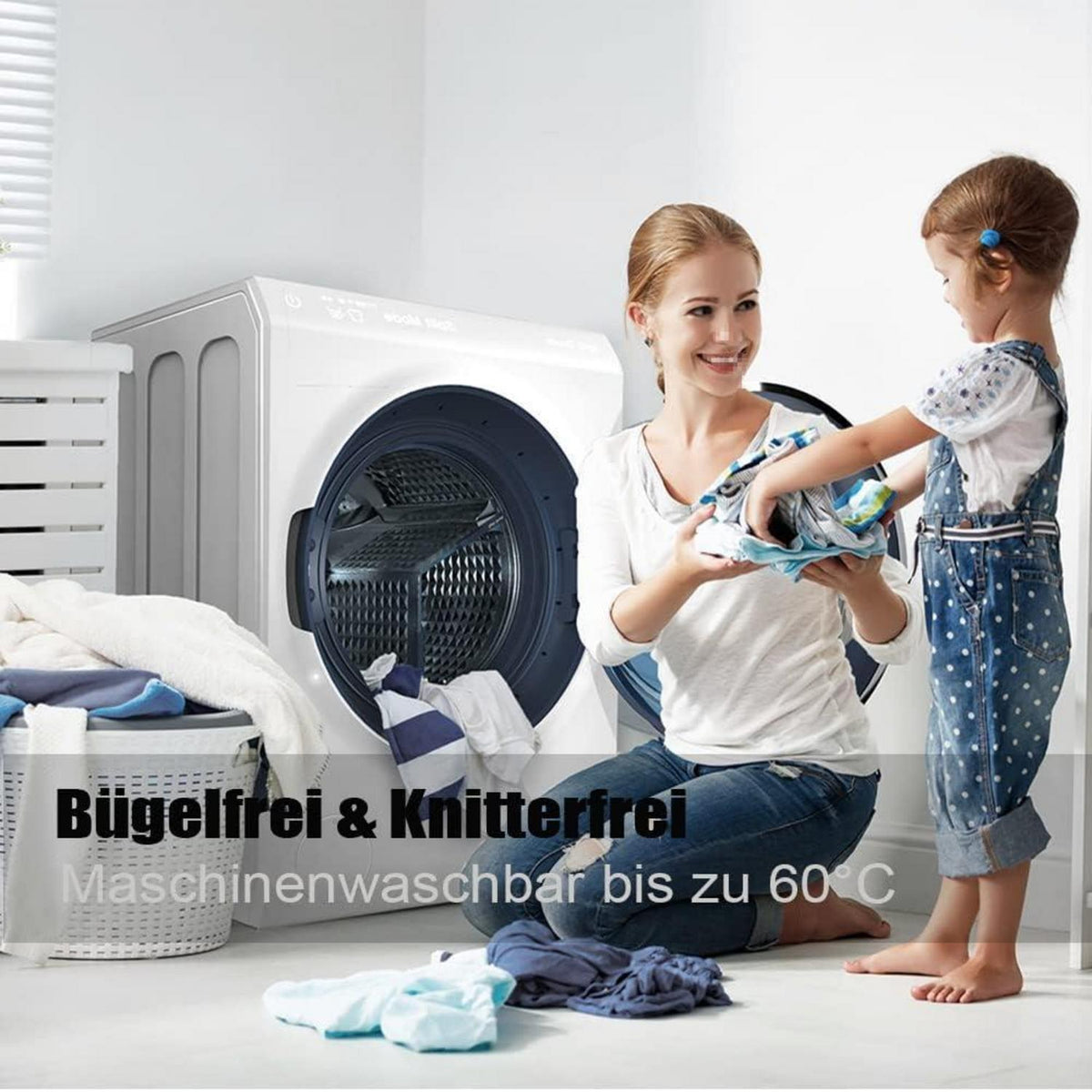 Bettwäsche-Set Mikrofaser Olivergrün 220x240 cm bügelfrei