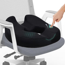 Orthopädisches Hämorrhoiden-Sitzkissen Donut Schwarz 39.5 * 44.5