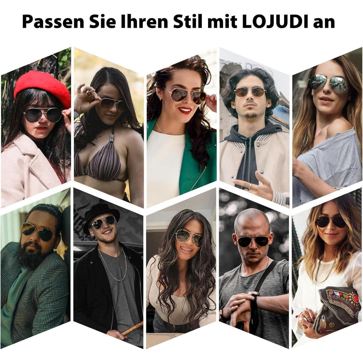 Polarisierte Pilotenbrille mit UV400 Schutz – Herren & Damen