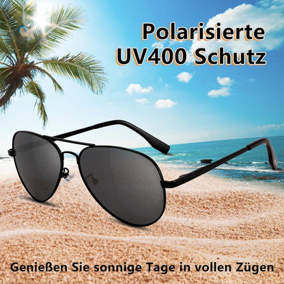 Polarisierte Pilotenbrille mit UV400 Schutz – Herren & Damen