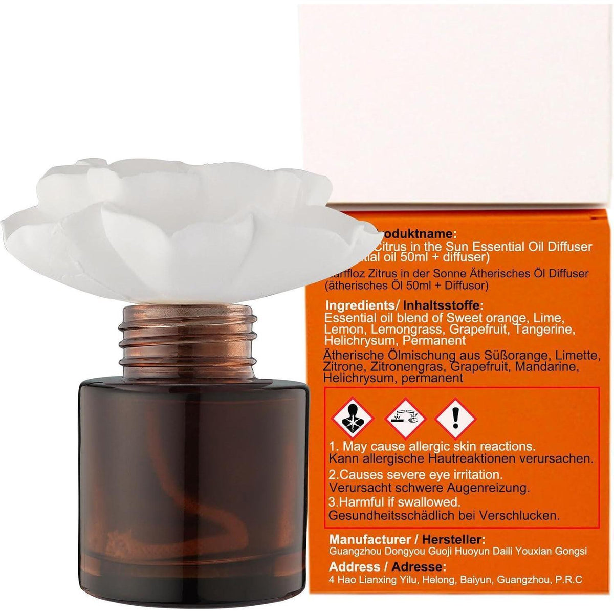 Ätherisches Öl Diffusor Set - Zitrus Sonne | 60 Tage Duft