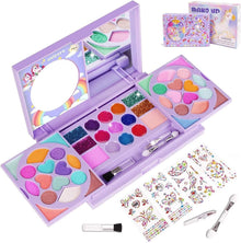 Kinderschminkset mit Glitzersteinen und waschbarer Schminke