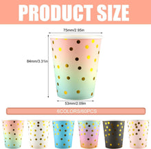 Pappbecher Einwegbecher 250ml Dot Partybecher 60 Stück