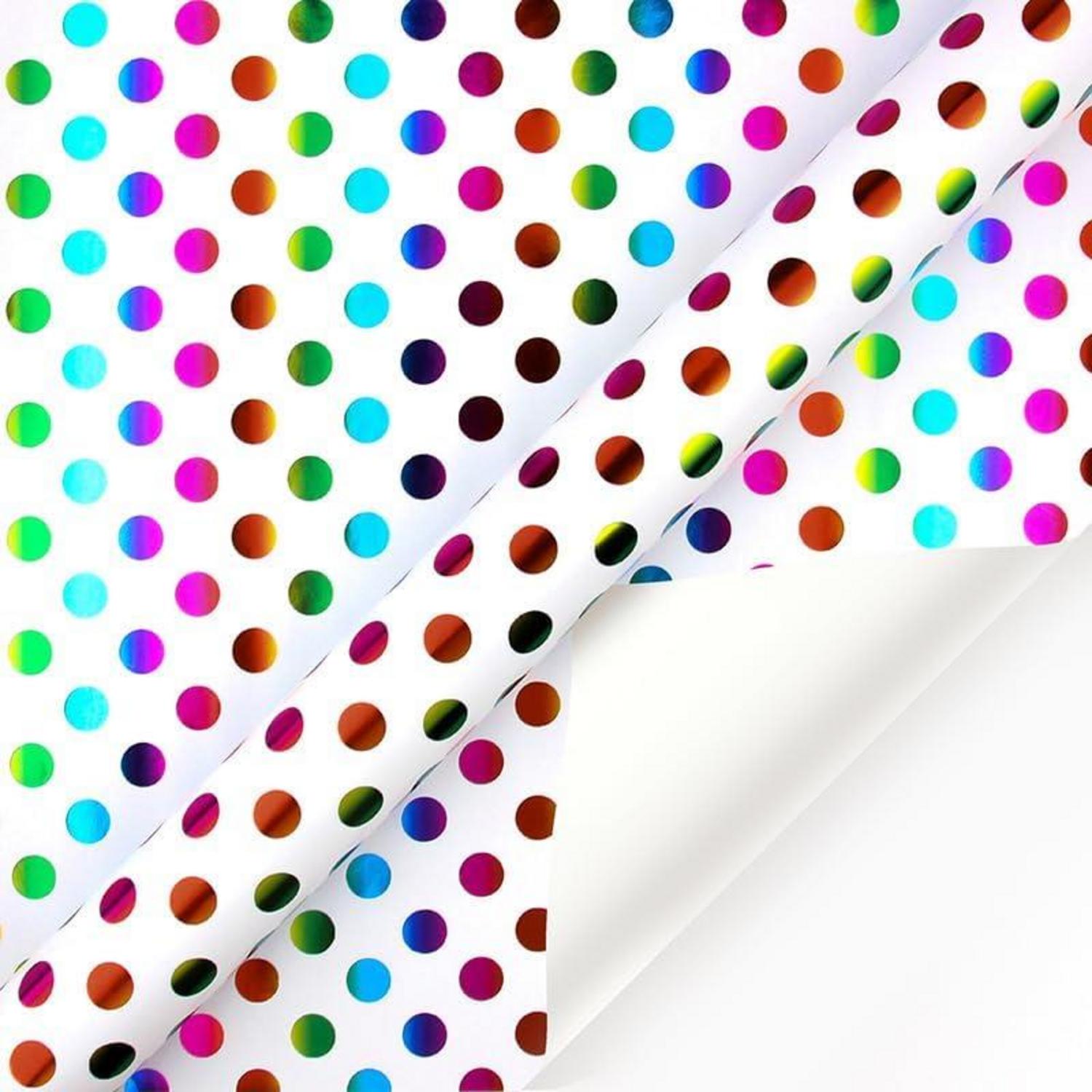 Regenbogen Glitzernde Geschenkpapier Set 3 Rollen 43cm x 3m