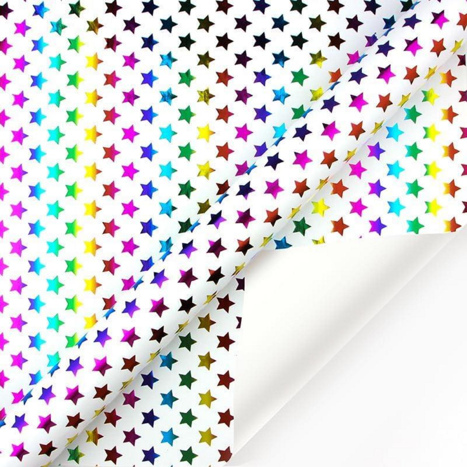 Regenbogen Glitzernde Geburtstagsgeschenkpapier Set 3 Rollen 43cm x 3m