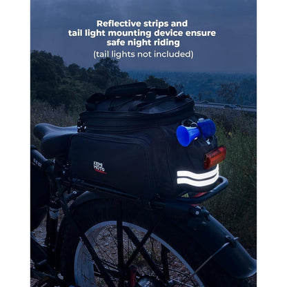 Fahrradtasche Gepäckträger 20L Wasserdicht Mehrere Fächer