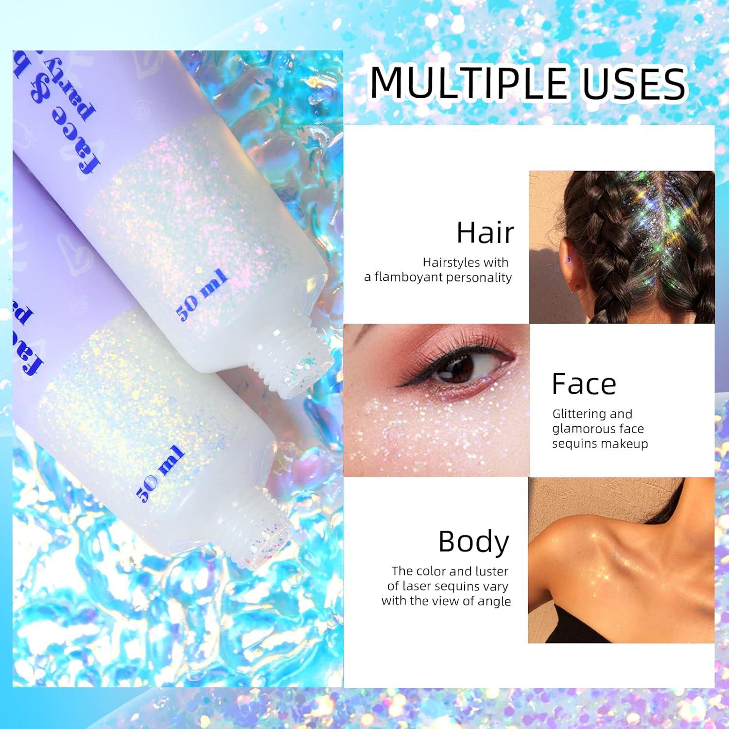 Glitter Gel Body Face Sequins Shimmer Liquid Eyeshadow