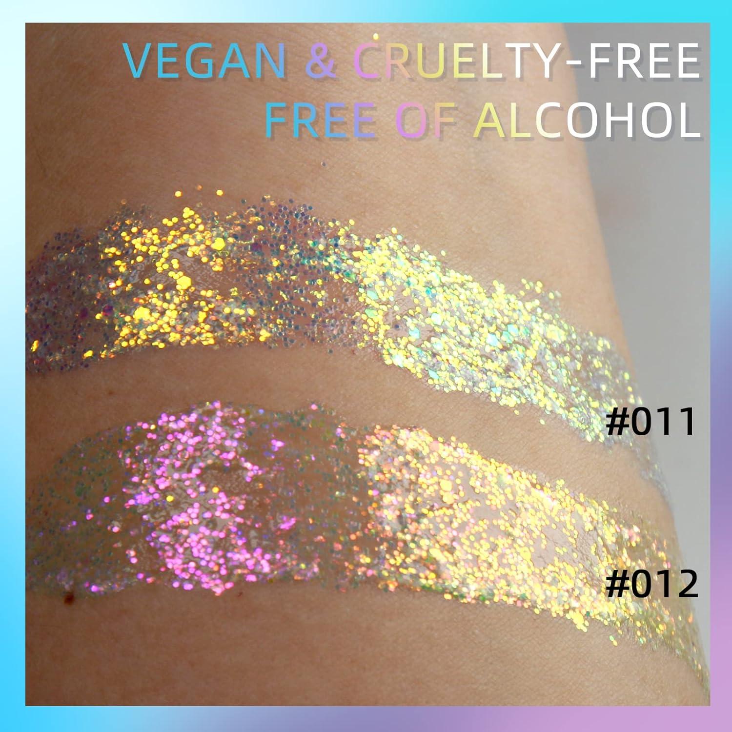 Glitter Gel Sequins Shimmer Eyeshadow Festival Makeup Blue