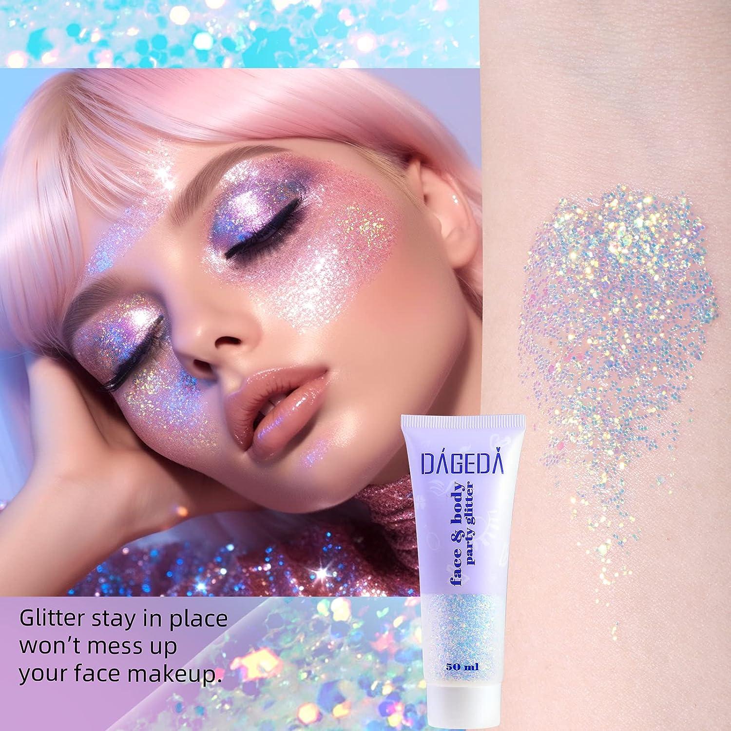 Glitter Gel 50ml Body Face Hair Nails Makeup Phantom Blue