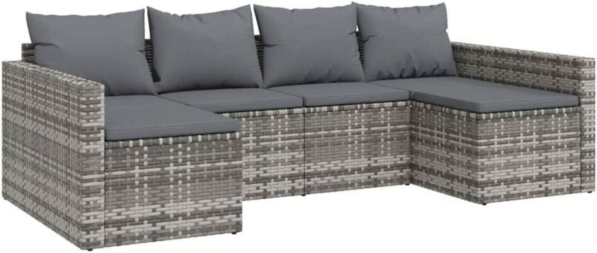 Garten Lounge Set 2 TLG mit Kissen, Sitzgruppe, Loungemöbel