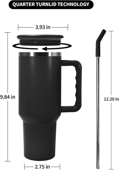 AGH life 40oz Thermobecher, Doppelwandiger Vakuum Edelstahl, Kaffeebecher to go, Orange