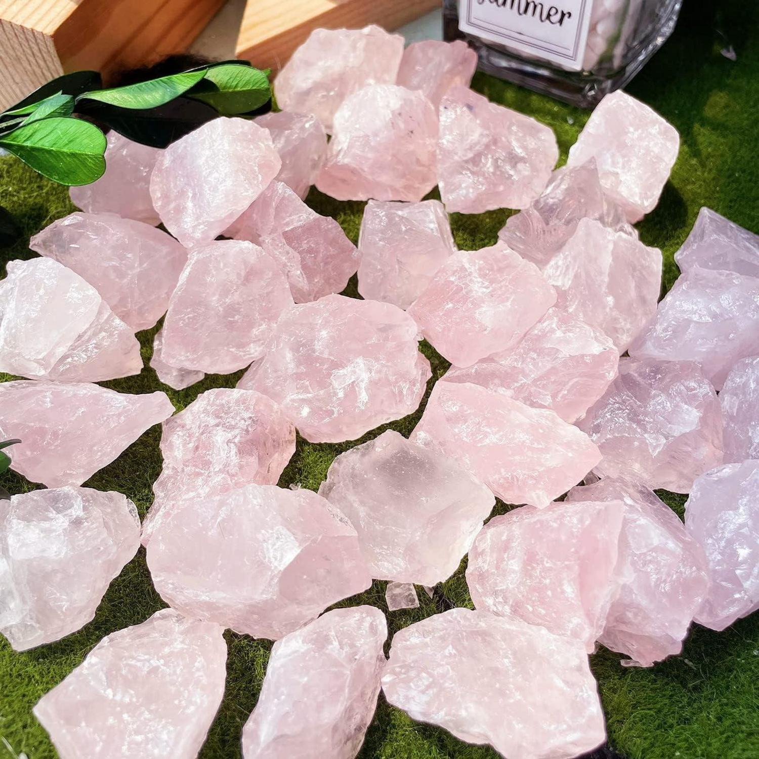 Rosenquarz Kristall Stein Rohsteine Premium Heilsteine Reiki